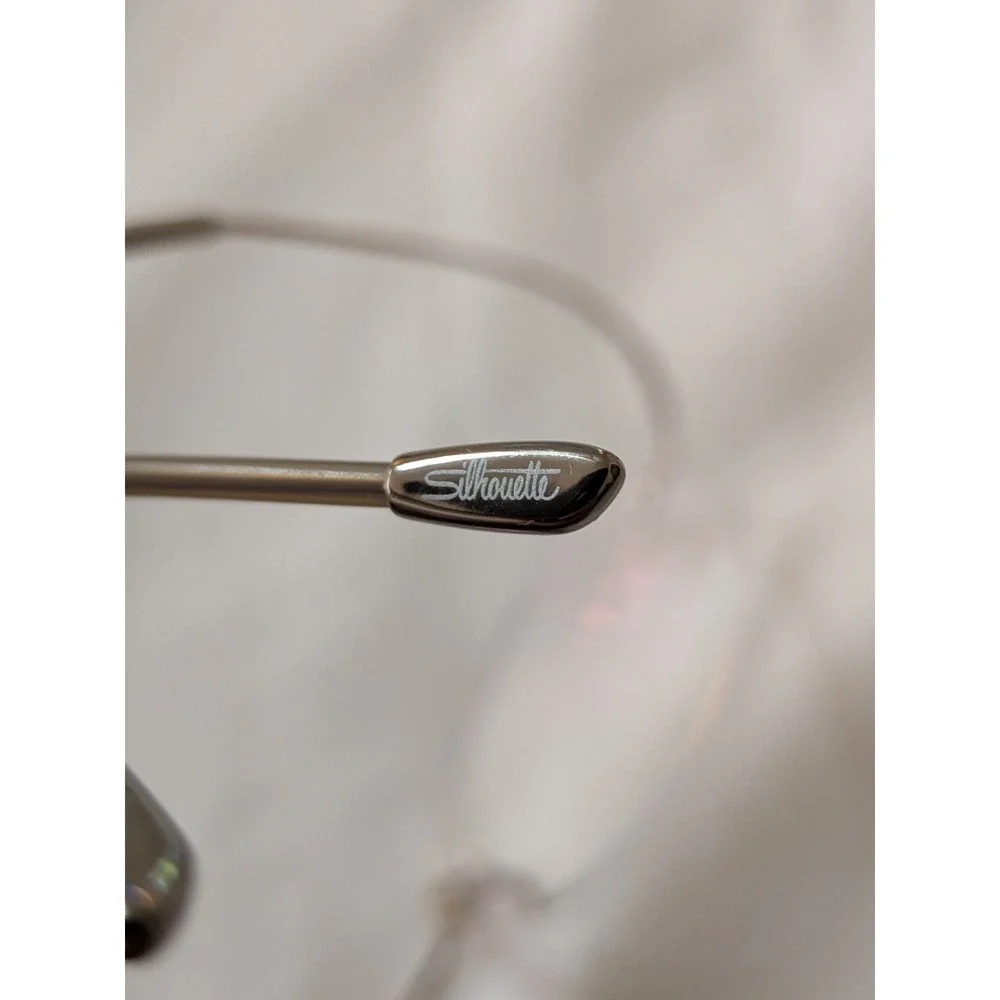 Silhouette Eyeglasses 7395 Titan Brown Rimless Frame Austria 46[]19 140